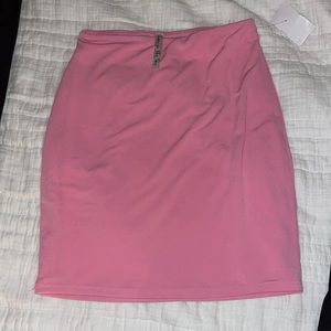 Lucy In The Sky Light Pink Mini Skirt
